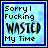 Two side-by-side animated frames of a pixelated buddy icon with text on a light blue background, differing only in the color of one word.