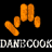 Animated contact sheet of a Dane Cook-themed buddy icon showing sequential frames with orange stick figures, text variations, and website URL elements on black background.