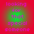 A static image with four identical text on a red background, each displaying 'looking for that special someone' in pink pixelated font over a green gradient circle