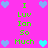 Pixelated text and heart symbols on a bright pink background with green and blue elements.