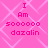A static image with a pink background featuring repeated text "I Am soooooo dazalin" in varying shades of pink, arranged in four identical quadrants.