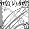 Black-and-white icon with 'STAR NO STAR' text at top, abstract curved lines, and star shapes in lower right and left corners.
