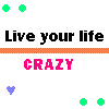 Pixelated graphic with green clover icons, black text, orange stripe, pink text, and a blue heart on white background.