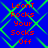 Blue background with green diamond lattice pattern and red text reading "Leont Rocks Your Socks Off" in four identical quadrants.