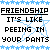 Pixelated text and blue star patterns on a white background with gray corner overlay.