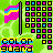 A 4-frame animated contact sheet showing a pixel art icon with rainbow flag, color grid, and "COLOR GUARD" text on green background.