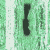 Green and white pixelated text with repeated 'MATRIX' fragments, vertical green lines on left edge, dark green background elements.