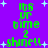 Green pixelated text on purple background with white stars, displaying "It's ur time 2 shine!!" in four identical vertical sections.