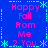 Pixelated text and symbols on a blue background with cyan borders, arranged in four quadrants.