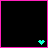 Animated contact sheet of a 5x5 grid showing sequential frames of the text "LAYLA" forming with pink letters and cyan hearts on black background.
