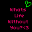 Green pixelated heart symbol above pink text reading 'Whats Life Without You? <3' on black background.