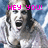Pixelated image of a person with long hair in two side-by-side , pink text overlay reading 'HEY YOU! I WANT MY CUPCAKE BACK' on a blue background