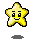 Four pixelated yellow star icons with black outlines arranged in a on gray background, each displaying distinct facial expressions and shadow positions