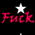 Pixelated red text "Fuck Love" with two white stars above on black background, visible in a contact sheet frame.