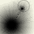 Four grayscale show a small dark circle connected by a dotted line to a larger dark circle, with the small circle moving between top-left and bottom-left positions