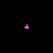 A sequence of pink square-based geometric patterns on black background, transitioning from small pixelated shapes to larger nested squares with increasing detail.