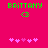 Green pixelated text 'BRITTANY' above a green '<3' symbol on bright pink background with two of pink hearts below
