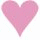 Two pixelated heart shapes side-by-side; left is solid pink, right has a red X over it on white background.