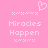 Pixelated pink background with white text and symbols arranged in two mirrored , featuring a heart symbol above the left
