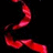 Red pixelated text and abstract shapes on black background with animated red motion blur effects.