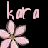 Pixelated pink flower icon with stylized text above two flowers on black background, part of a 2-frame contact sheet showing identical frames.
