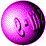 Nine purple spheres arranged in a , each with distinct surface textures and light reflections