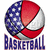 A pixelated circular icon with red, white, and blue sections resembling a basketball design, featuring the text "BAPSBALL" below.