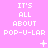 Pixelated text on pink background with animated symbols changing across frames.