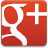 Red square icon with white stylized 'G' and plus sign, pixelated edges on a gray background.