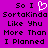 Purple background with black pixelated text reading "So I SortaKinda Like Yhu More Than I Planned" and a white heart symbol replacing the 'love' in "I Love".