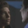 Six display Star Trek: The Original Series characters with distinct hairstyles and expressions in a