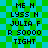 Pixelated text on a green and cyan checkered background with no visible animation changes.