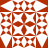 A static square icon with a red and white geometric pattern featuring repeating star-like shapes and central circular elements.