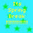 Pixelated blue background with green stars and yellow text reading "Its Spring Break" followed by multiple exclamation marks.