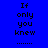 Blue background with black text reading "If only you knew" and dotted lines, displayed in a of three where the middle 's text is highlighted by light blue rectangular overlays