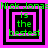 Four identical square arranged in a , each containing layered pink and black borders with green text reading "Nick Jonas is the bestest"