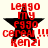 Red pixelated text and black star on light background, with visible motion blur in some frames.