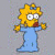 A 50x50 pixel animated buddy icon featuring a cartoon character in blue pajamas on the left and green text reading "Original Icons .com" on the right, displayed as a contact sheet with two frames.