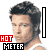 identical pixelated images showing a man in a white tank top with a red and black 'HOT METER' graphic beside him, the meter's red bar filling progressively from bottom to top
