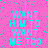 Pixelated cyan text on pink background with green dots, repeating 'I WANT HIM TO WANT ME TOO' in two vertical