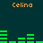 Green bar graphs animate across a dark teal background with orange text reading "Celina" at top and bottom.