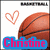 Pixelated icon shows a basketball with a heart symbol and the name 'Christine' in pink text on blue background.