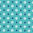 Pixelated pattern with alternating light and dark squares on a teal background, adjacent to bright yellow background with pink text reading "Nara Noelle".
