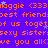 Purple background with orange text repeating 'maggie <333', 'best friends', 'of us together', and 'sexy sisters' in a pixelated pattern, interspersed with small blue star shapes.