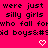 Pixelated text on bright pink background with two white heart symbols at bottom, displaying repeated phrases and partial characters.