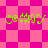 Pixelated green text 'c@nny' appears on a pink and magenta checkered background with diamond-shaped patterns.