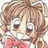A 48x48 pixel buddy icon featuring a cartoon character with brown hair and a pink bow on the left, next to black background text reading "Anime IM" above smaller stylized text "C0M" on the right.