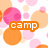 Pixelated image with overlapping pink and orange circles on white background, featuring text overlays in distinct colors.