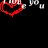 heart-shaped icons in various colors with text below each, displaying phrases like "I think," "I love you," and "I KNOW" on a black background