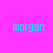 A static image with a bright pink background and green rectangular shapes, featuring the word 'morgan' repeated six times in light blue pixelated text.